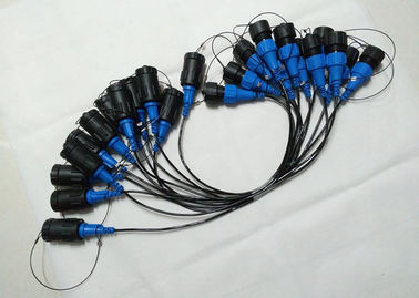 Conector del geófono de 3 bases, conector de cable sísmico del tornillo de KCK