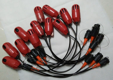 Caja roja cable del hidrófono de 10 herzios para el río del pantano