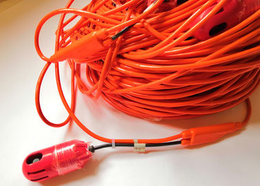 24 conectores hembra del Pin de la longitud 61 del cable 10Hz el 135m del hidrófono del canal
