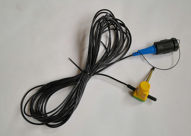 cable horizontal del líder del conector macho el 1m del geófono 60Hz 2.o 3D KCK
